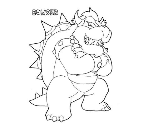 Printable Coloring Pages Bowser Coloring Home