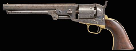 Colt 1851 Navy 3rd Model Us Marked Revolver Poulins Antiques And