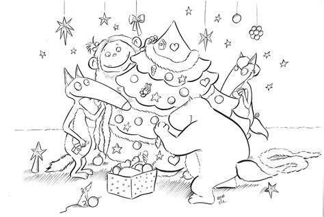 Épinglé par Lebret sur Loup qui n'aimait pas Noël  Coloriage loup