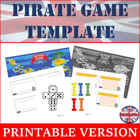 Pirate board game template