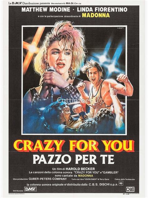 Vision Quest Aka Crazy For You 1985 Madonna Wrestling Movie Poster