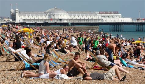 Crowded Beaches Brighton Xxlarge Brighton Journal