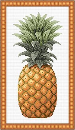 Pineapple Cross Stitch Pattern By Susan Saltzgiver