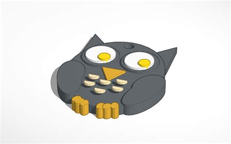3d Design Owl Tinkercad