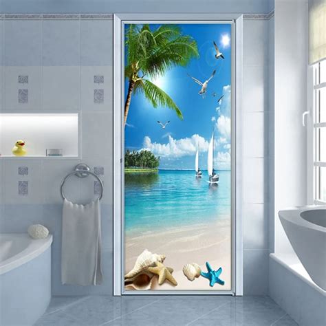 Pvc Bathroom Door Stickers Jo Funzania