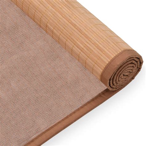 Yoga Mat Bamboo 60x180 Cm Brown