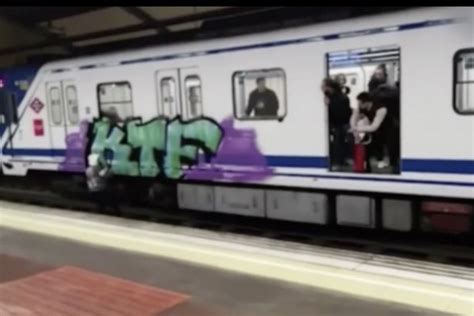 Angry Train Driver Sprays Teenage Graffiti Artists With Fire