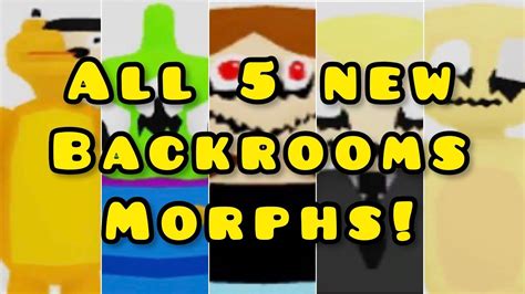 New How To Get All 5 New Backrooms Morphs In Backrooms Morphs