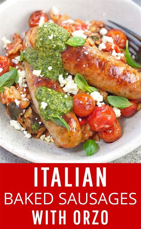Maybe you would like to learn more about one of these? One Pan Oven Baked Sausage Orzo | Beef recipes, Sausage ...