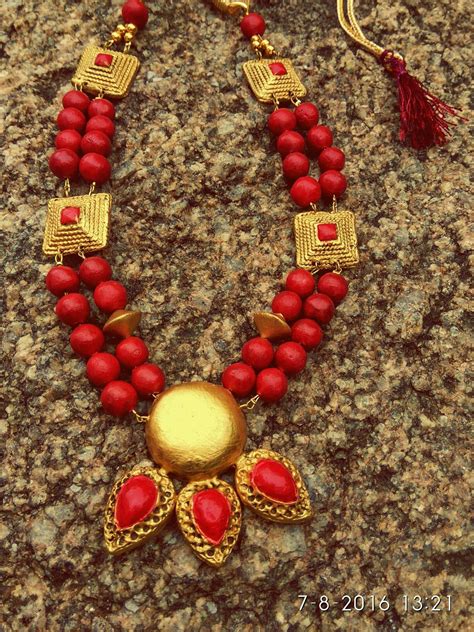 Elegant terracotta!!! From Aabharan terracotta | Terracotta jewellery ...