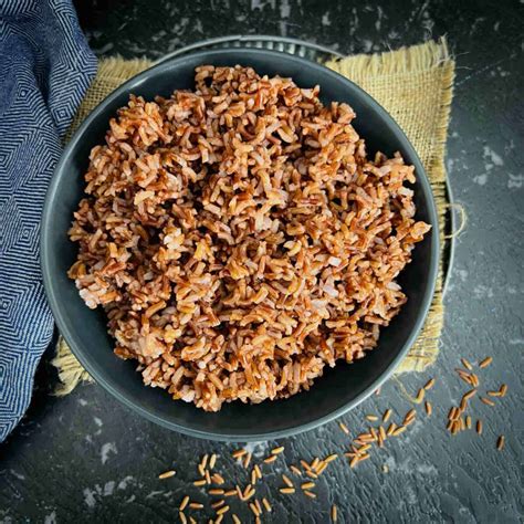 Perfectly Cooked Red Rice Kerala Rice Instant Pot Easy Indian