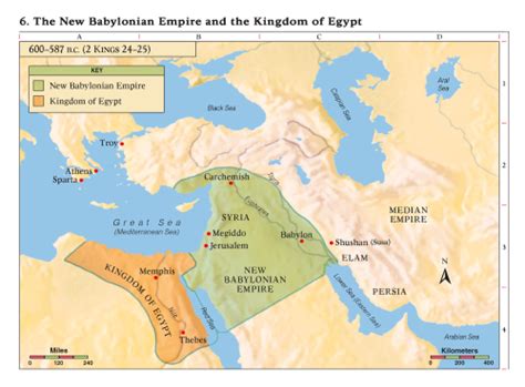 Babylon Empire Bible Map