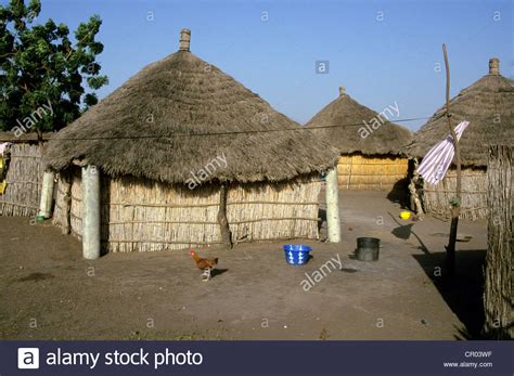 Senegal Village In The Bush Stock Photo Alamy