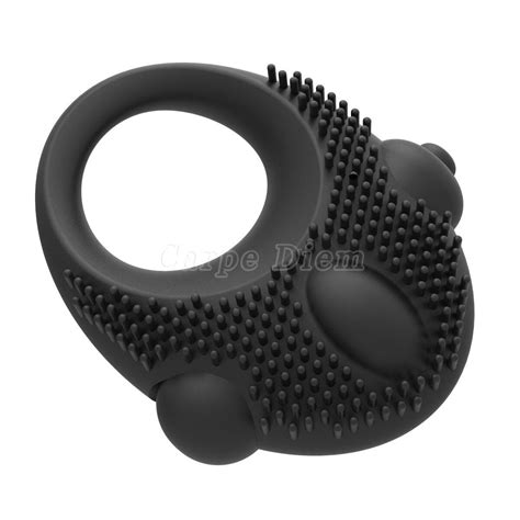 Vibrating Penis Cock Ring Clit Stimulator Couple Sex Toys For Men Rechargeable Ebay