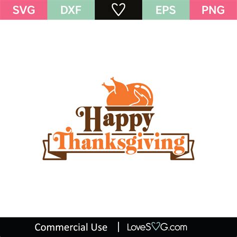 Happy Thanksgiving Svg Cut File