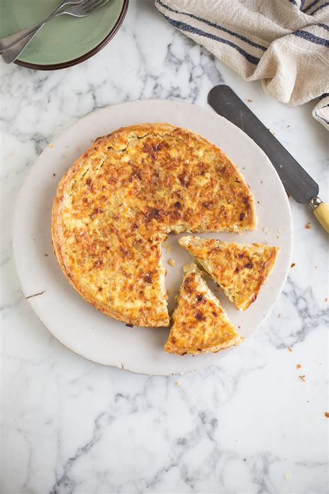 The Most Delicious Cheese And Onion Quiche Recipe Drizzle And Dip