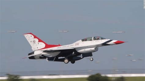 Flying In An Air Force Thunderbirds F 16 Fighter Cnn