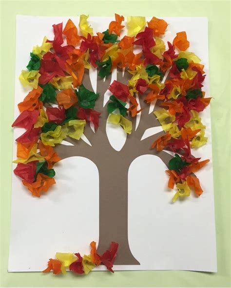 Category Early Elementary Craft Tissue Paper Crafts Paper Tree