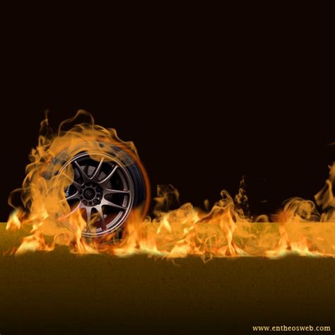 We will be using mixing flaming fire images with filters and other photoshop layer blending. Create Wheel on Fire Effect in Photoshop | EntheosWeb