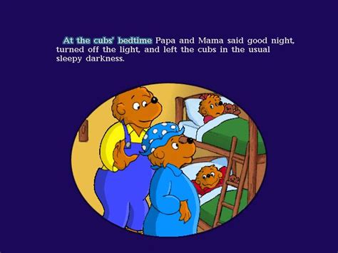 Berenstain Bears The In The Dark Download 1996 Educational Game