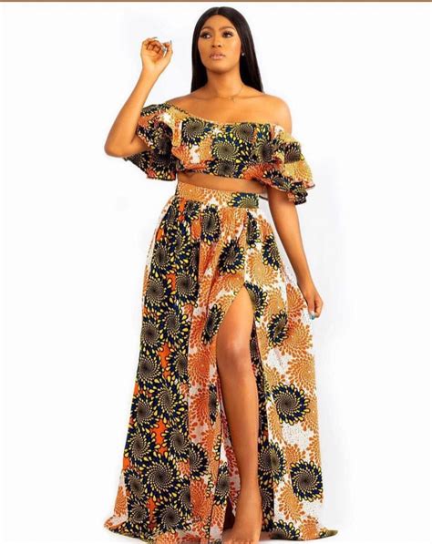 african two piece layered top and maxi skirt womenankara maxi etsy