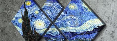 Van Gogh 4 Square Multi Panel Canvas Prints Canvas Art Rocks Tagged