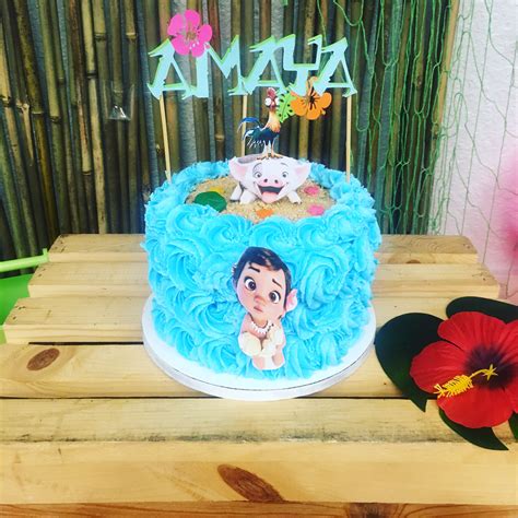 Moana Theme 1st Birthday Smash Cake Moana Birthday Party 1st