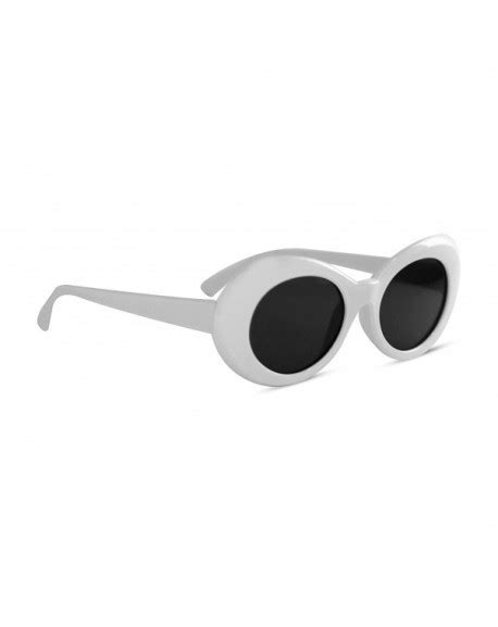 Clout Goggles Oval Sunglasses Mod Style Retro Thick Frame Fashion Kurt