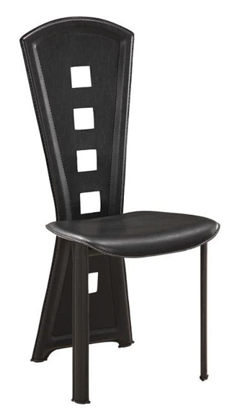 Elegant Cut-Out Back Black Dining Chairs Toledo Ohio GF1501DC