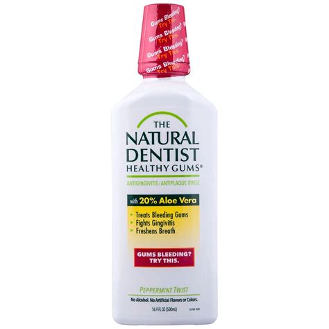 The Natural Dentist Healthy Gums Antigingivitis Rinse Peppermint Twist Walgreens