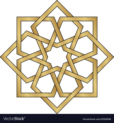 Gold Arabesque Ornament Royalty Free Vector Image
