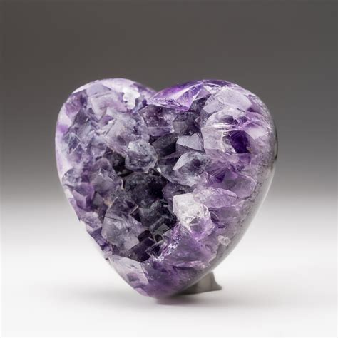 Genuine Polished Amethyst Crystal Clustered Heart V1 Astro Gallery