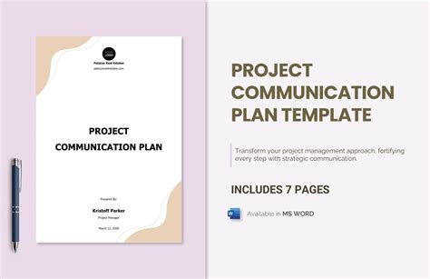 Project Communication Plan Examples How To Create Pdf