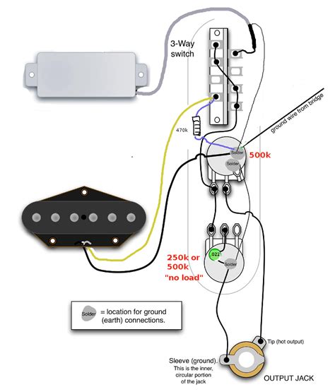 Telecaster Wiring Diagram 3 Way Switch Humbucker Telecaster Tele Coil