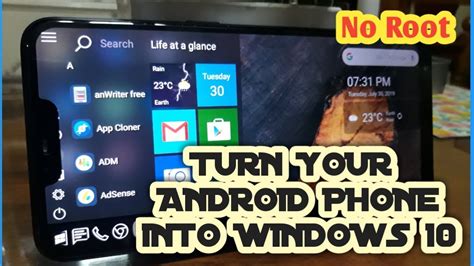 2020 Best Windows 10 Launcher For Android Phone No Root Youtube