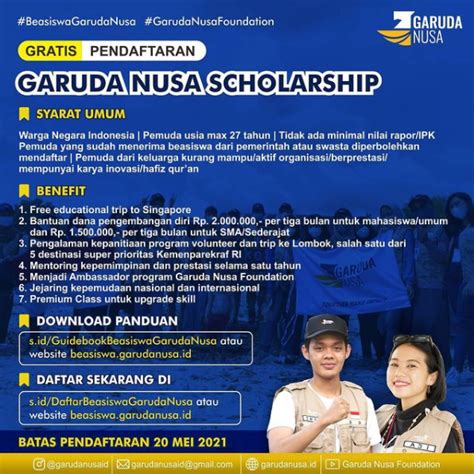 Sardjito harap datang langsung ke gedung rawat jalan lt 2 dan khusus pasien tulip. Pendaftaran Beasiswa Garuda Nusa Scholarship Tahun 2021 ...