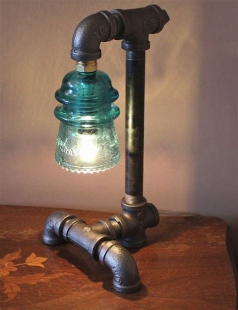 This diy desk lamp is made from walnut wood and concrete base the build is easy but it's required some tools. 20 Interesting Industrial Pipe Lamp Design Ideas