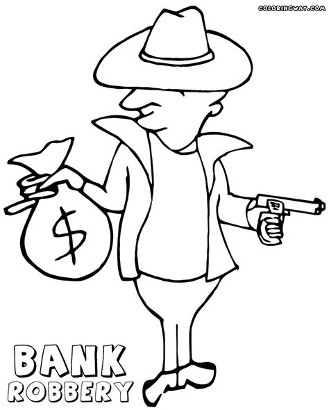 Robber Coloring Pages Coloring Home