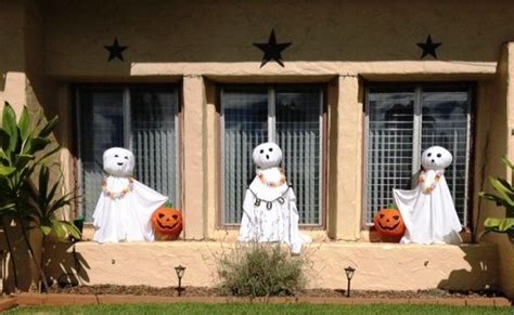 Halloween Decorations Three Ghosts Made From Tomato Cages Hawaiian