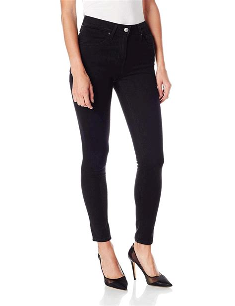 Levis Womens 721 High Rise Skinny Jeans Soft Soft Black Size 27 Regular Qv Ebay