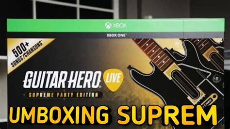 Umboxing Guitar Hero Live Supreme Party Edition Contenido Especial