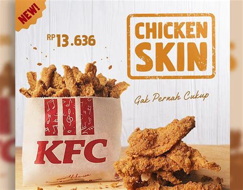 Think of it like having a kfc takeout at home, but with a lot less calories. KFC is selling fried chicken skin | 101.5 WBNQ-FM