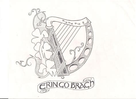 Celtic Harp Drawing at GetDrawings | Free download