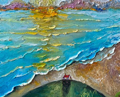 Abstract Landscape Oil Painting Original On Canvas Bright Etsy