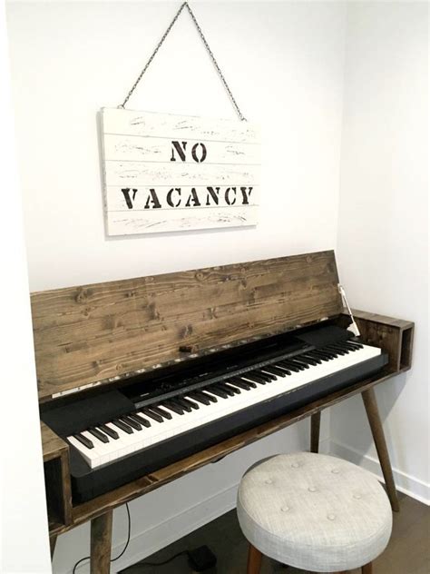 Mid Century Keyboard Stand Piano Stand Etsy Piano Decor Piano Room