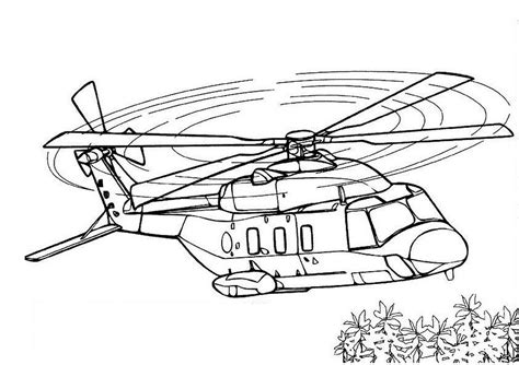 Helicopter Coloring Pages Easy And Realistic Pages Print Color Craft