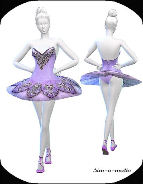 Dance Dress Violett Ballet Tutu Dress The Sims 4 Sims4 Clove Share