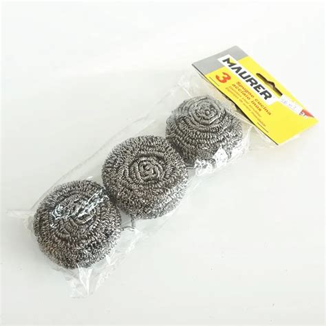 High Quality Spiral Stainless Steel Scourer Scrubber Cleaning Ball For Kitchen Cleaning Buy