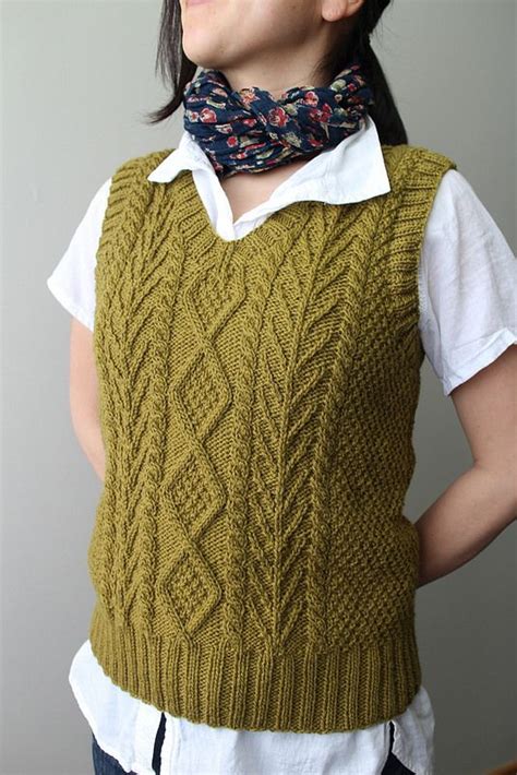 aran vest knit vest pattern free knit vest pattern cable knit sweater pattern