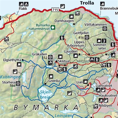 Administrasjonssenteret i kommunen er byen trondheim. Bymarka Trondheim Kart | Kart